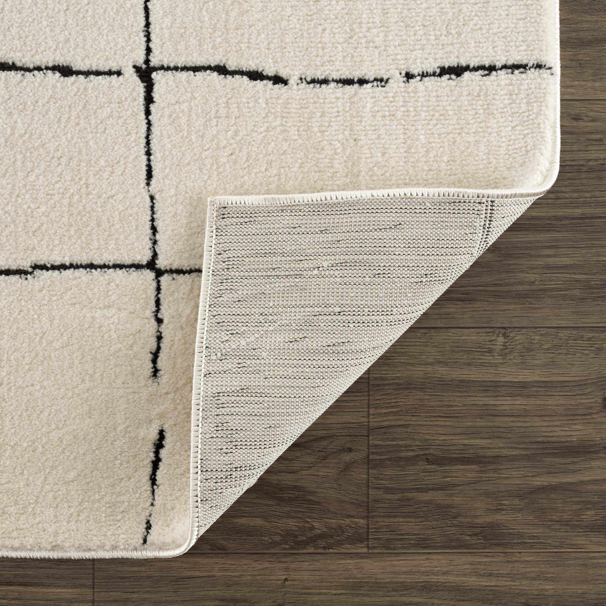 Koume Beige Maze Area Rug-4