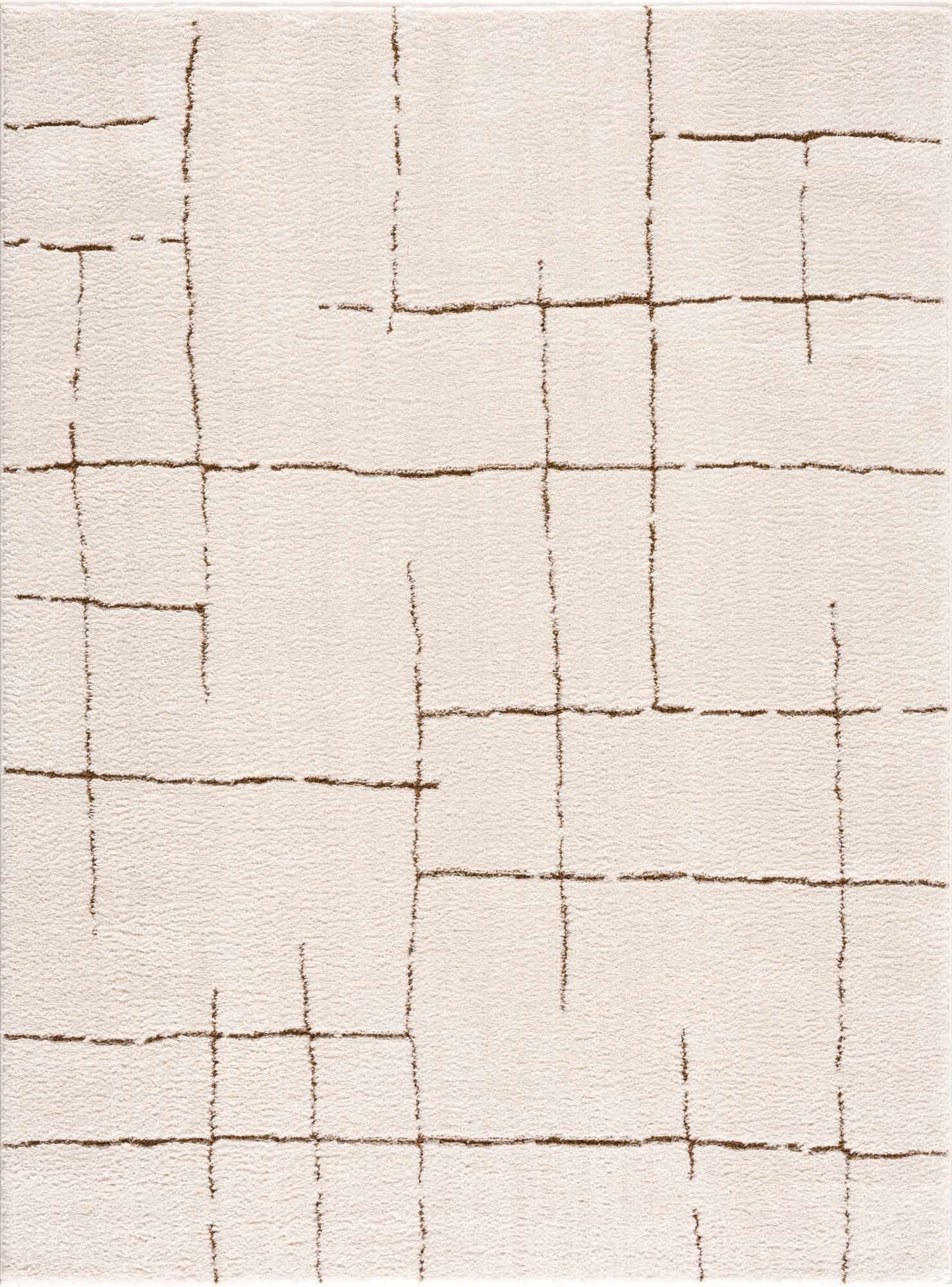 Koume Ivory & Brown Area Rug-0