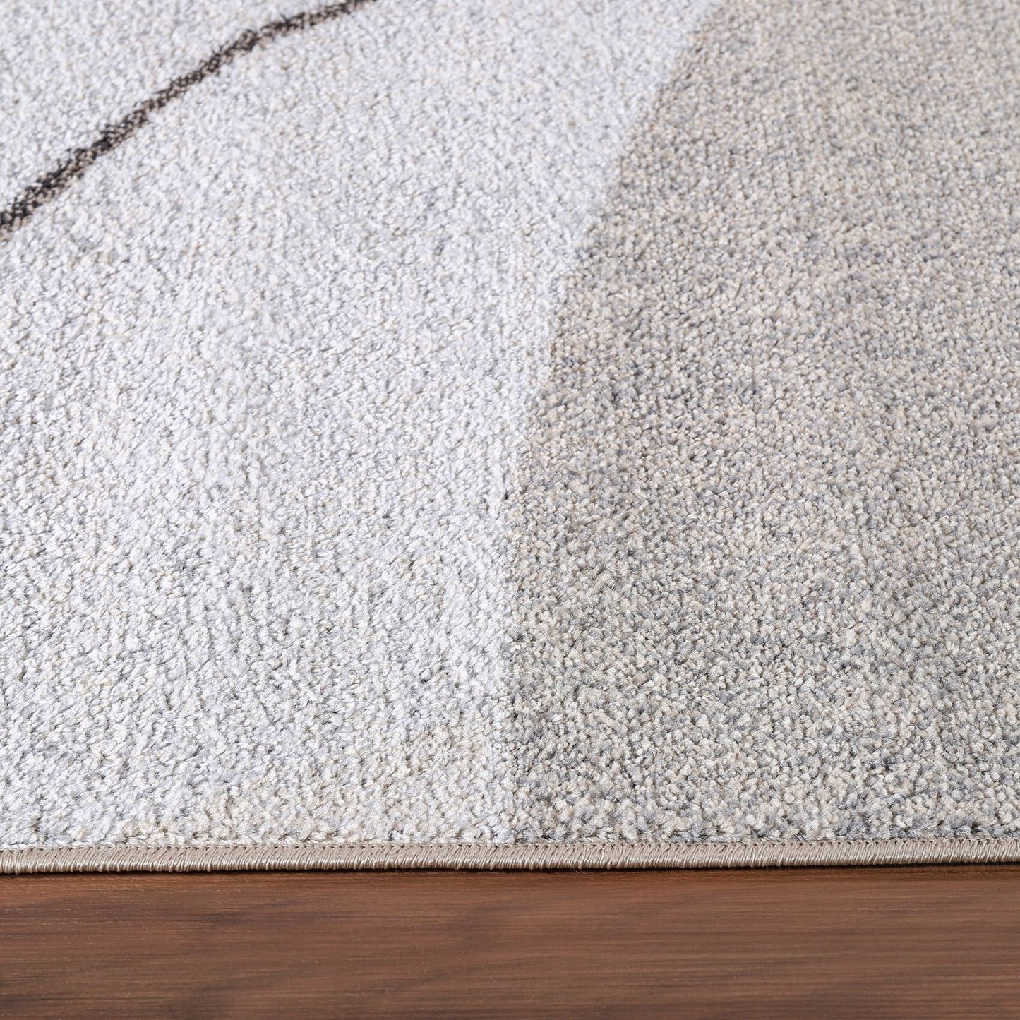 Area Rug Fiesta with Abstract Artistic Pattern in Beige and Grey-2
