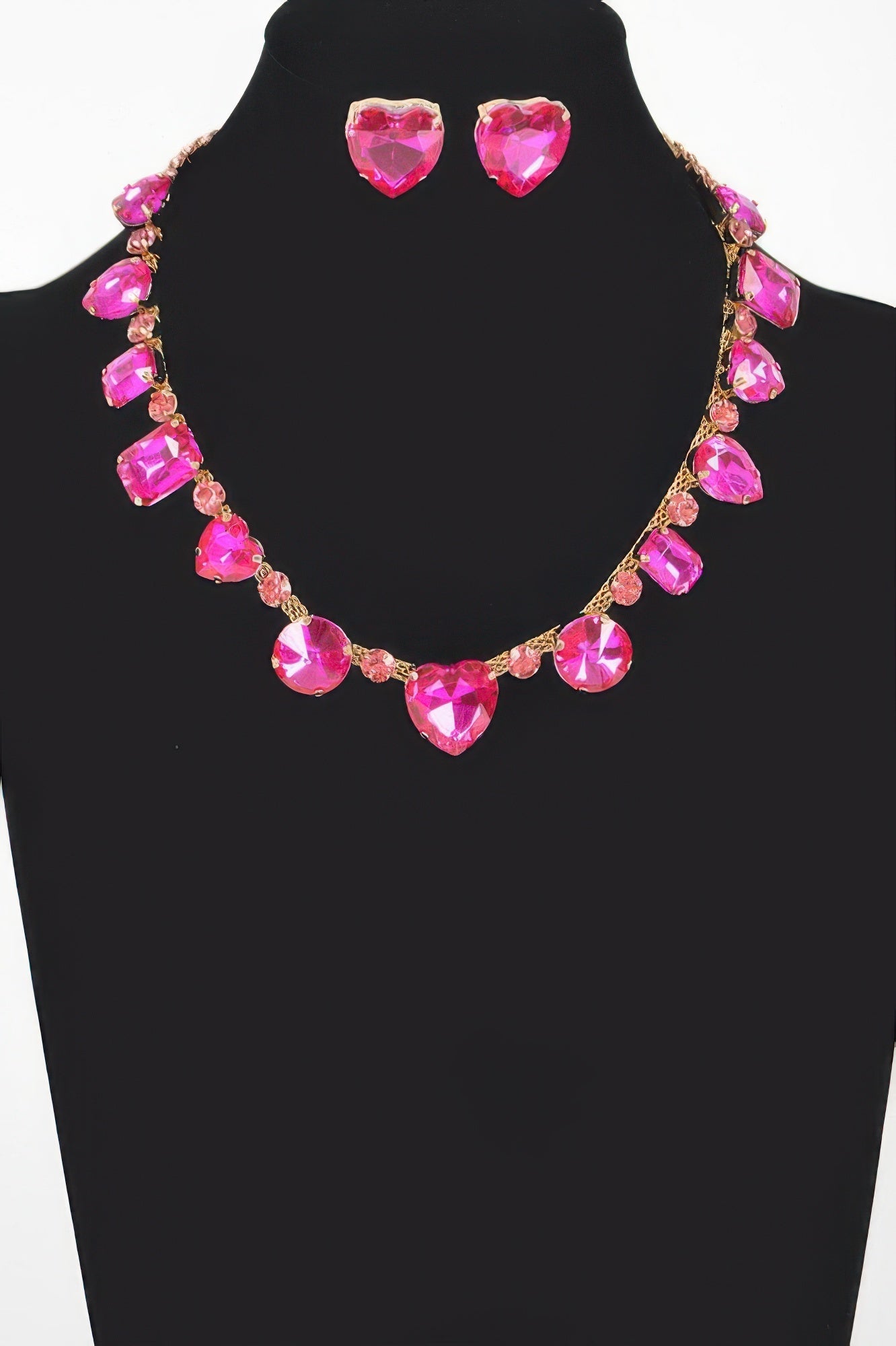 FIFTH AVENUE Stone Necklace and Earring Set: BYMANYC ® New York-5