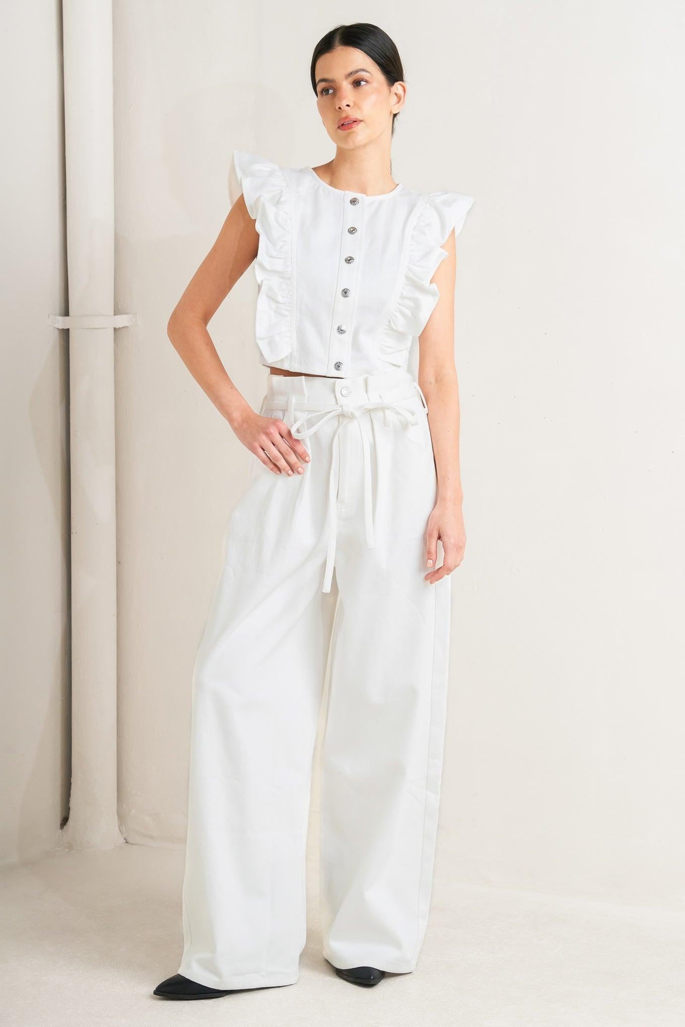 SUGAR AIR TWILL TOP