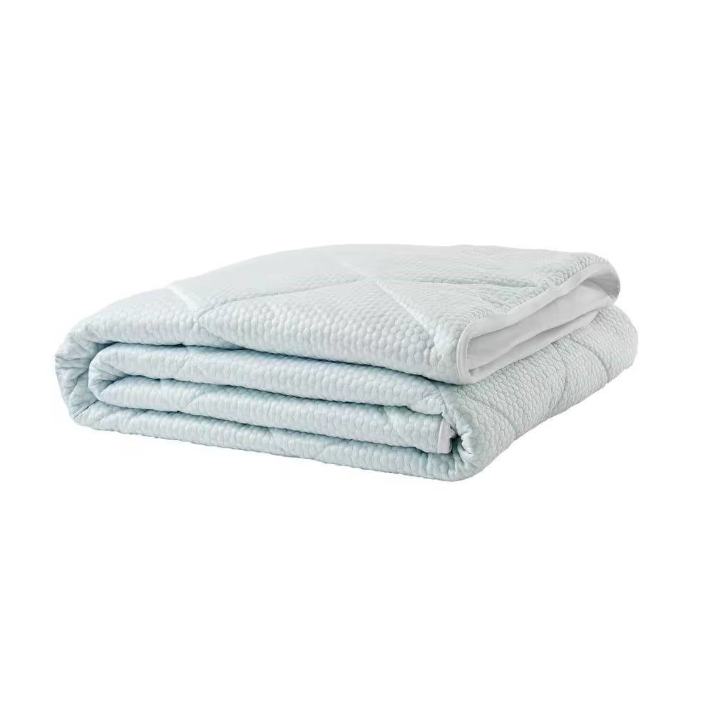 Full size Washable Quilted Mattress Pad with Elastic Fitted Skirt-3