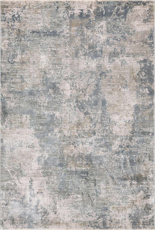 Fallin Gray Abstract Striped Luxe Rug-0