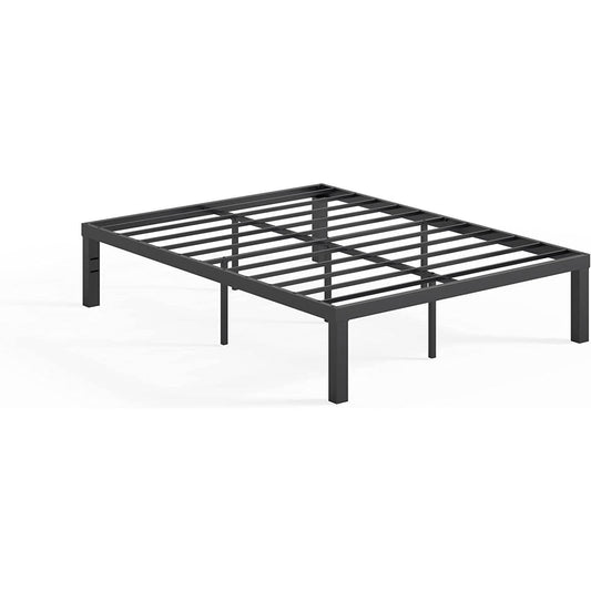 Full size Modern 16-inch Heavy Steel Metal Platform Bed Frame-0