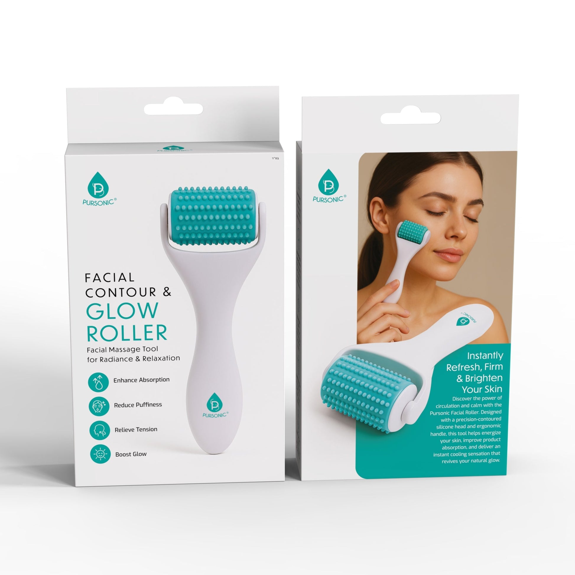 Pursonic Facial Contour & Glow Roller – Revitalize, Refresh & Radiate-3