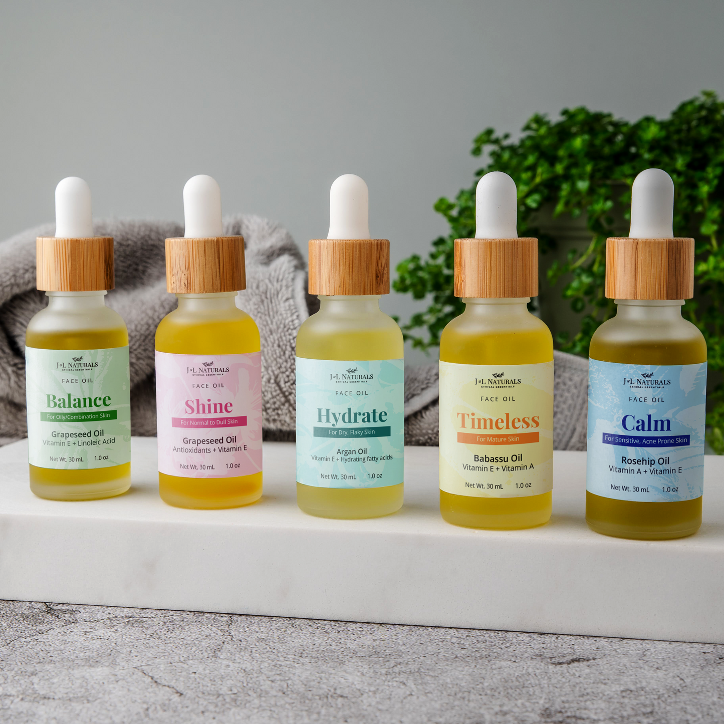 Natural Face Oil Bundle (5-Pack)-0