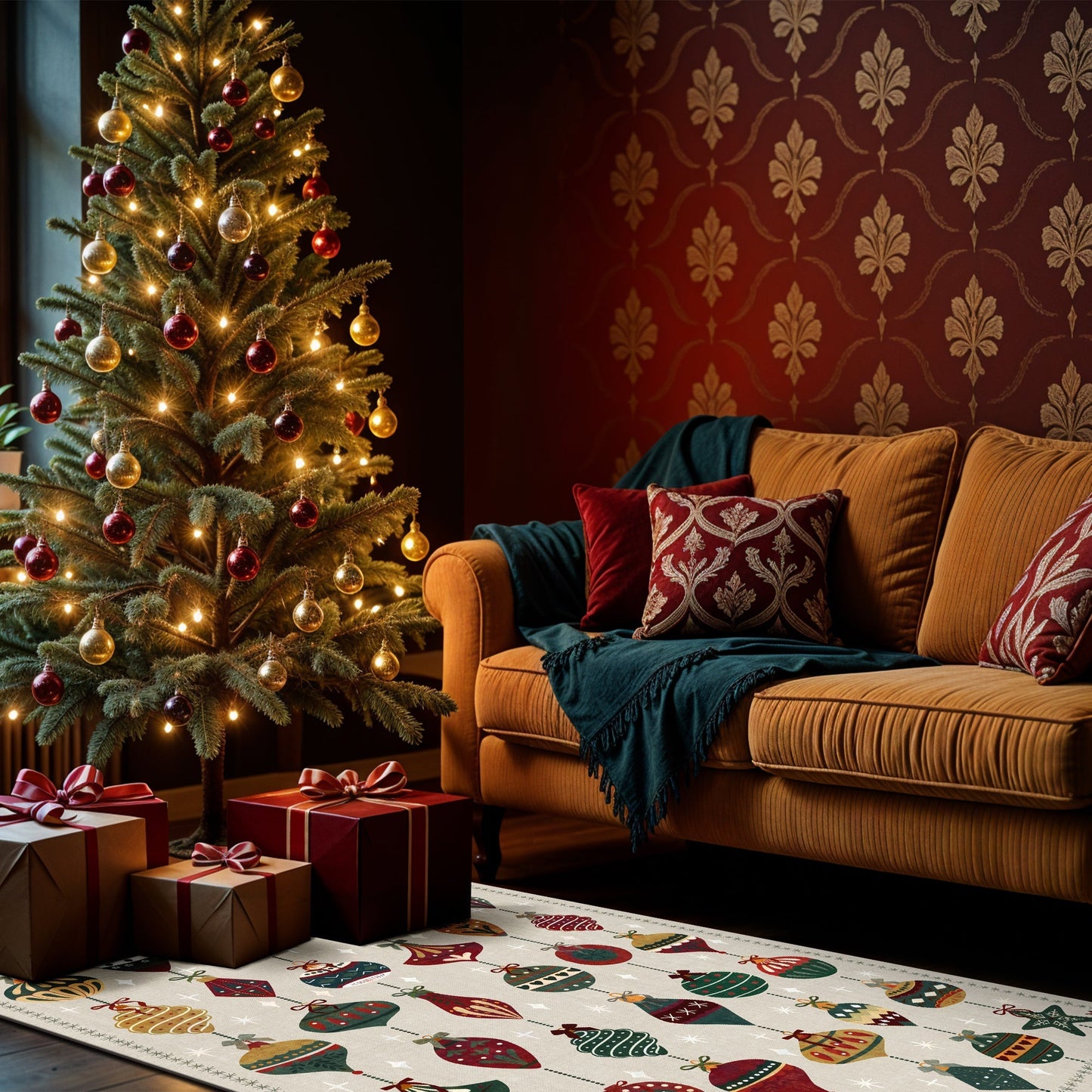 Wisconsin Christmas Rug-4