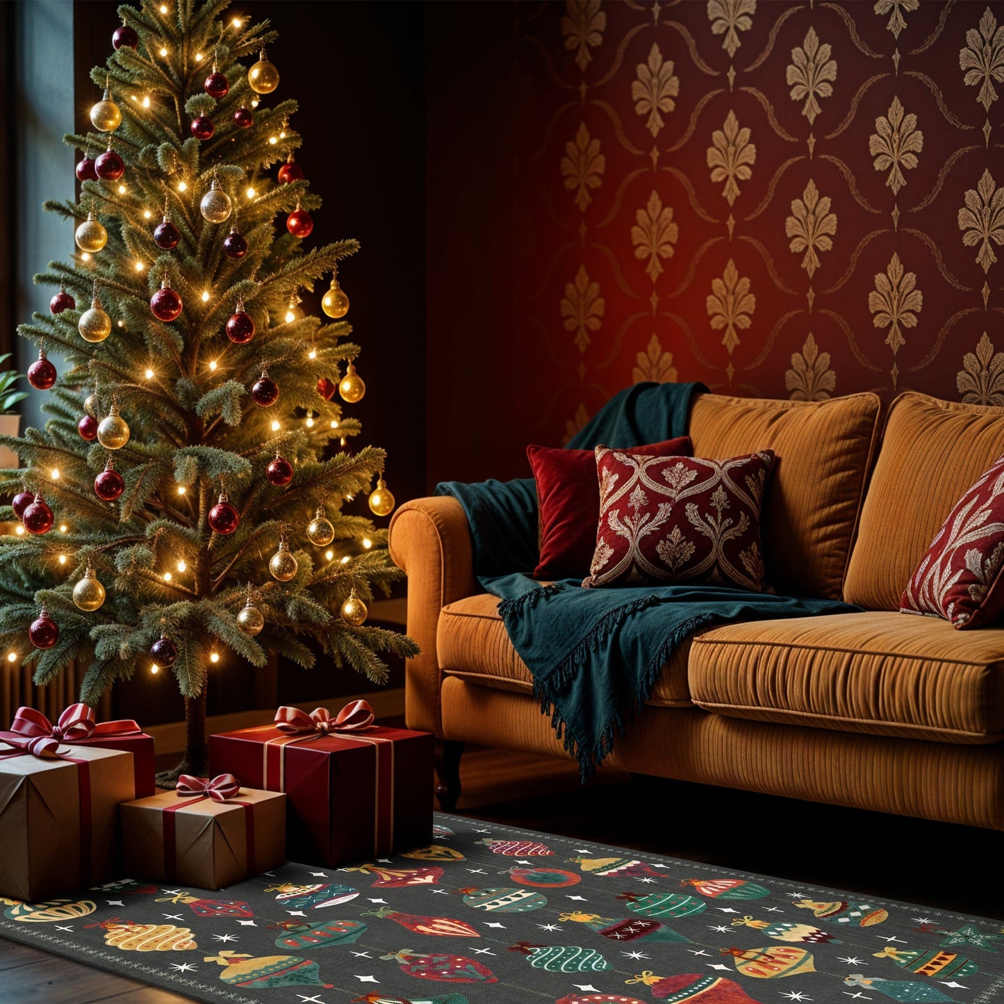 Wyoming Christmas Rug-3