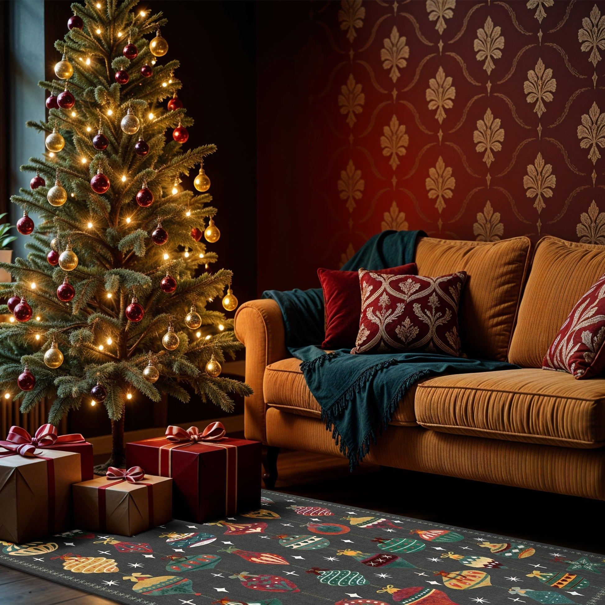 Wyoming Christmas Rug-3