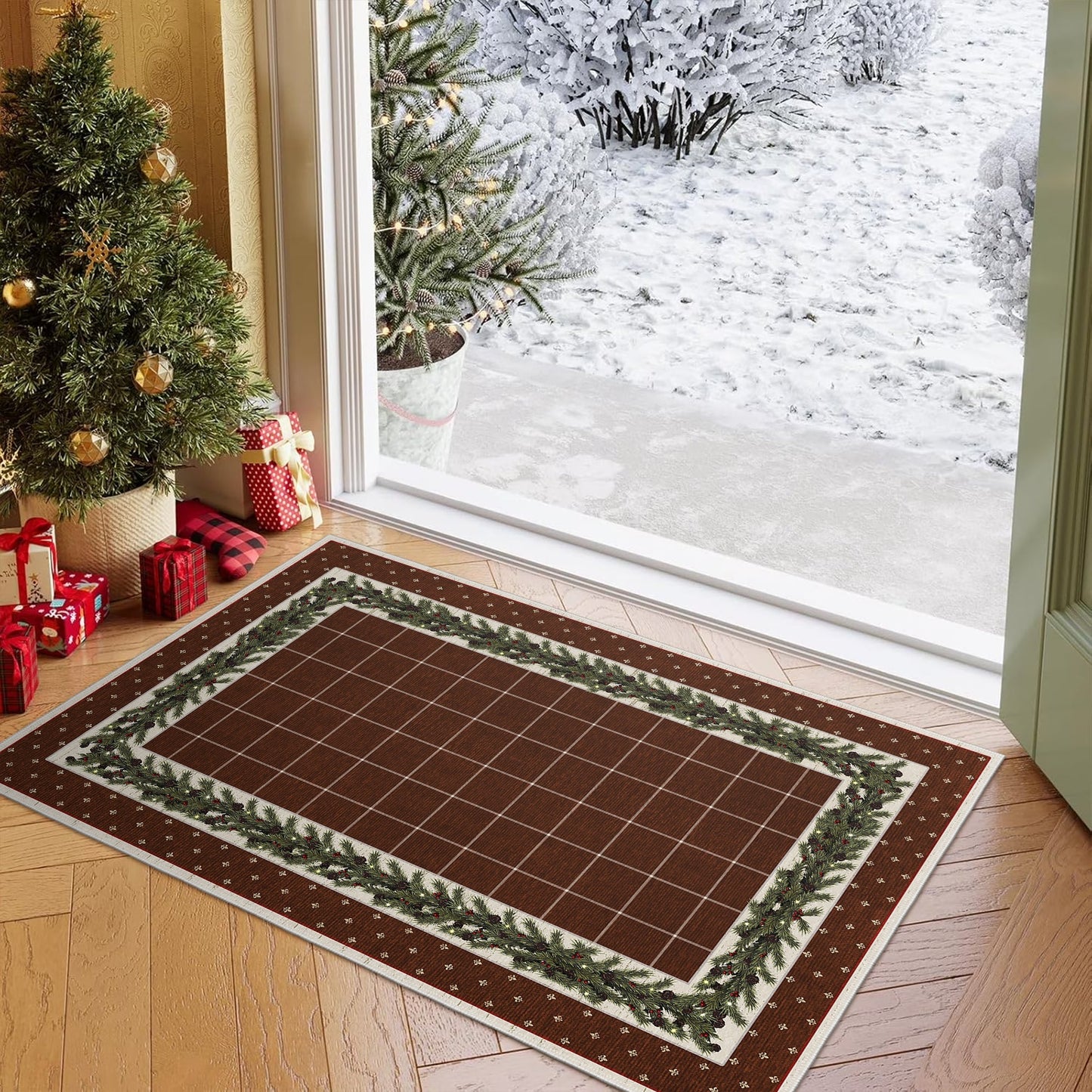 Veynor Christmas Area Rug-1