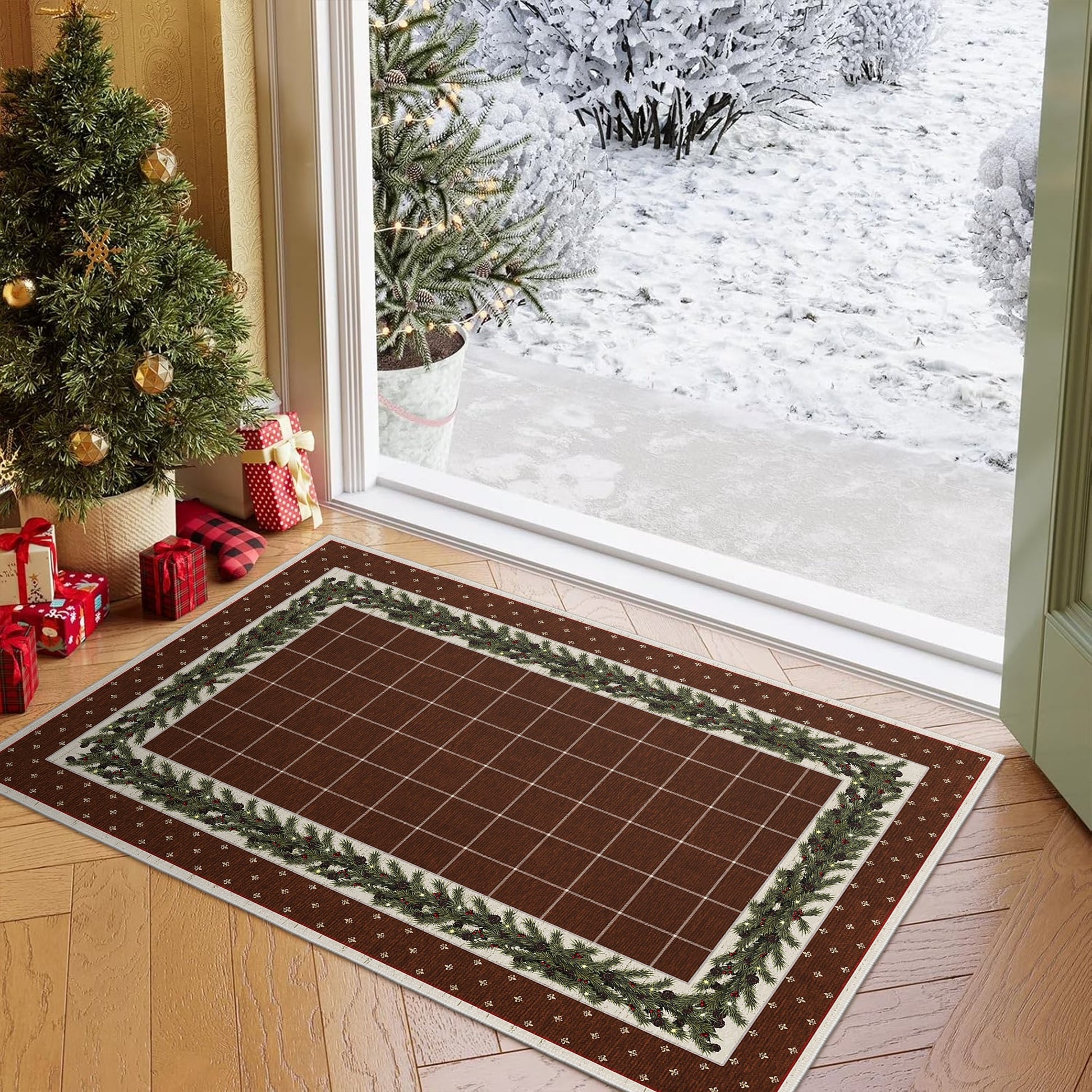 Veynor Christmas Area Rug-1