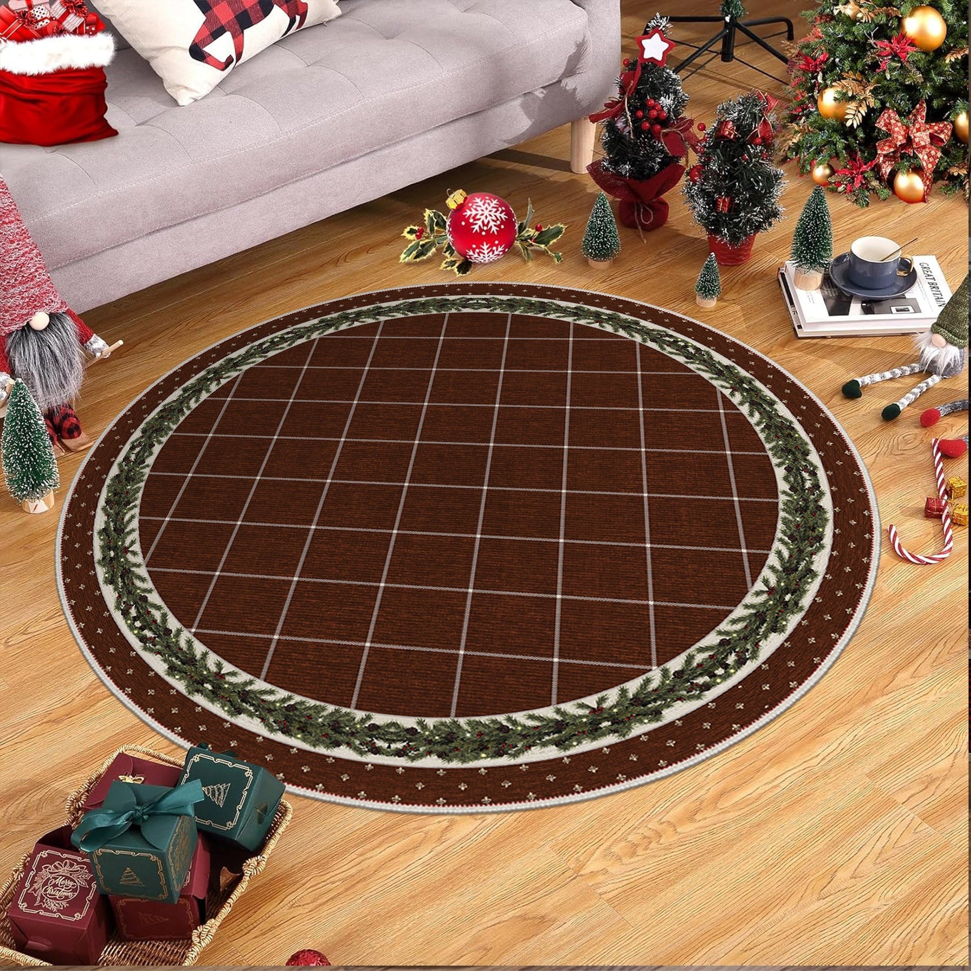 Veynor Christmas Area Rug-3