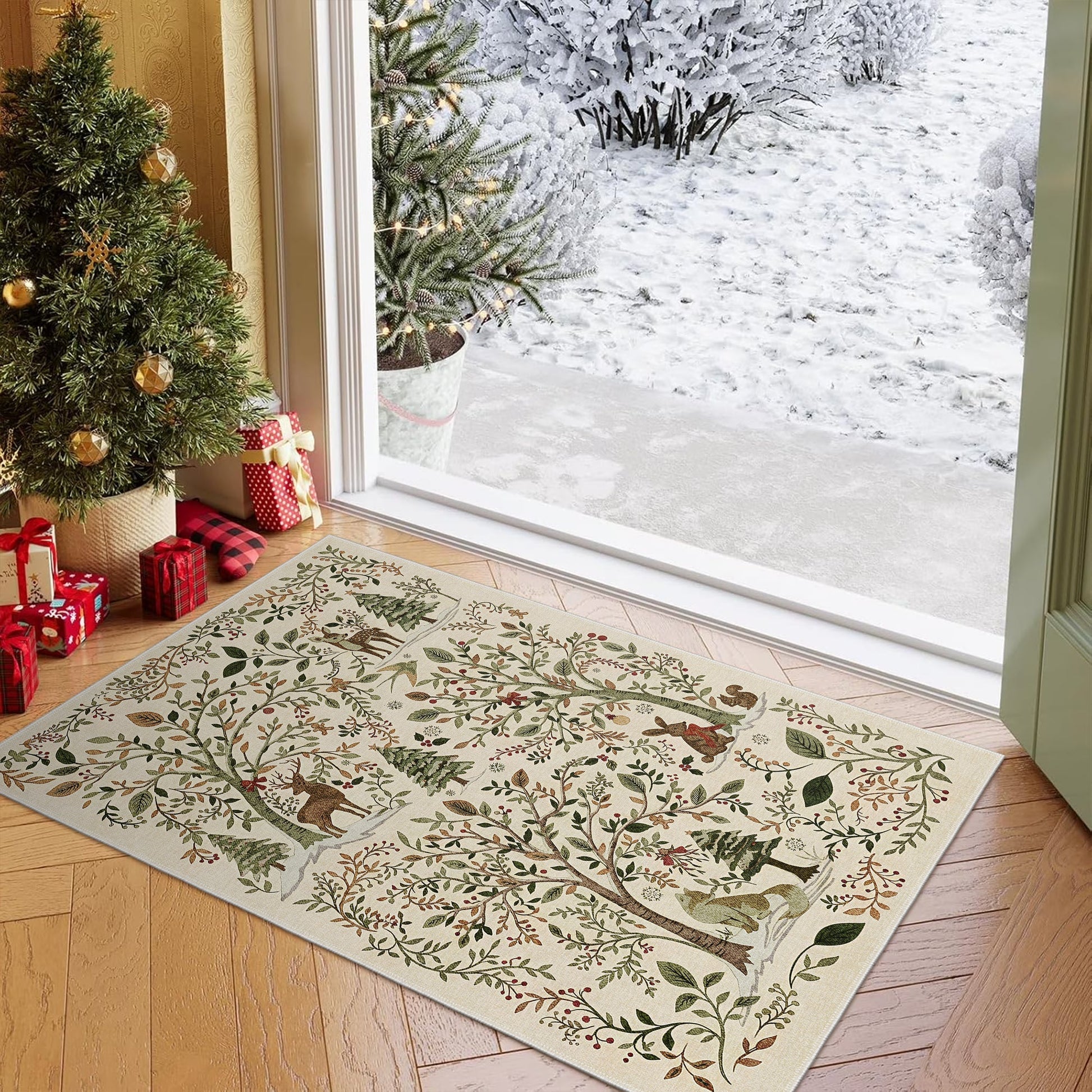 Solvyn Christmas Area Rug-1