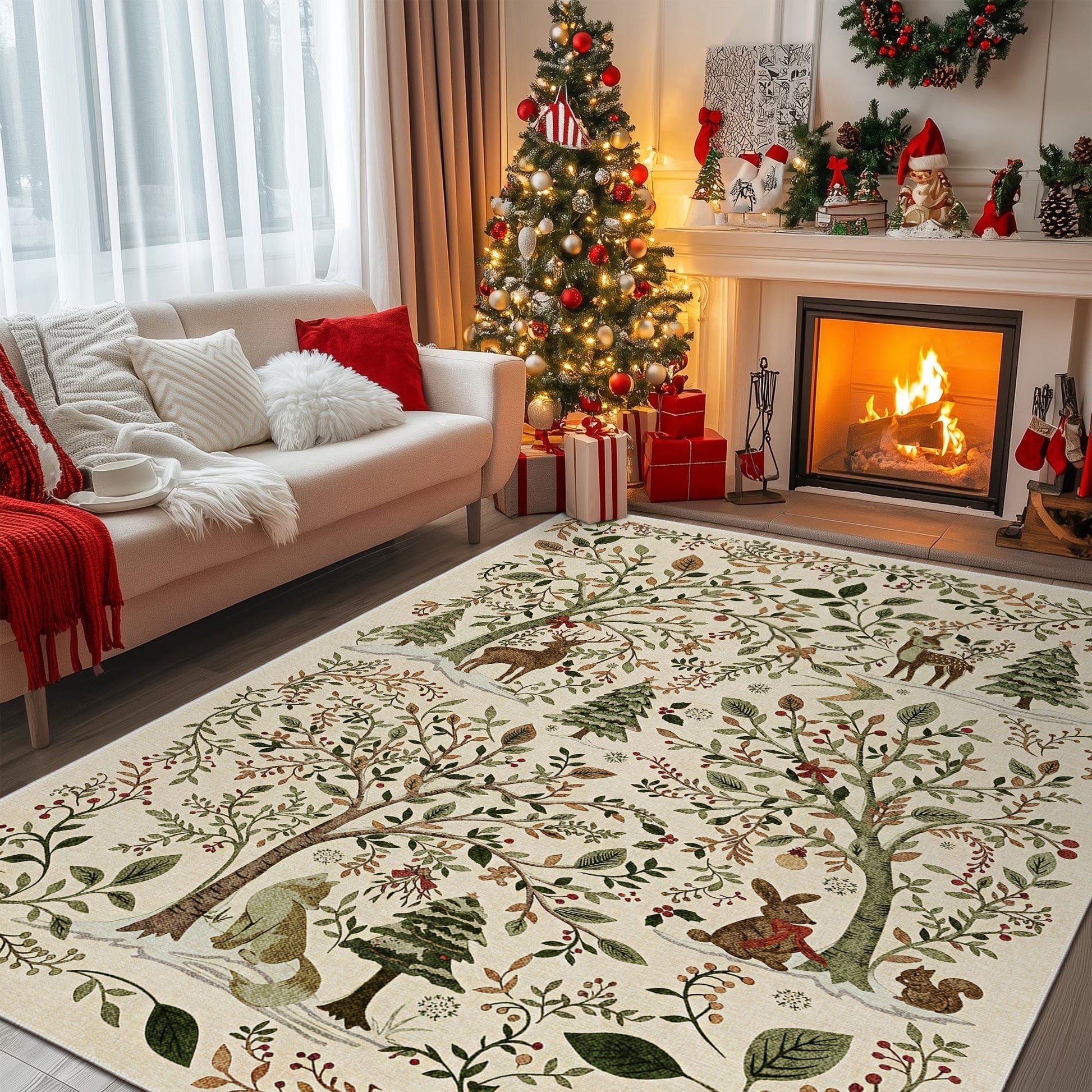Solvyn Christmas Area Rug-3