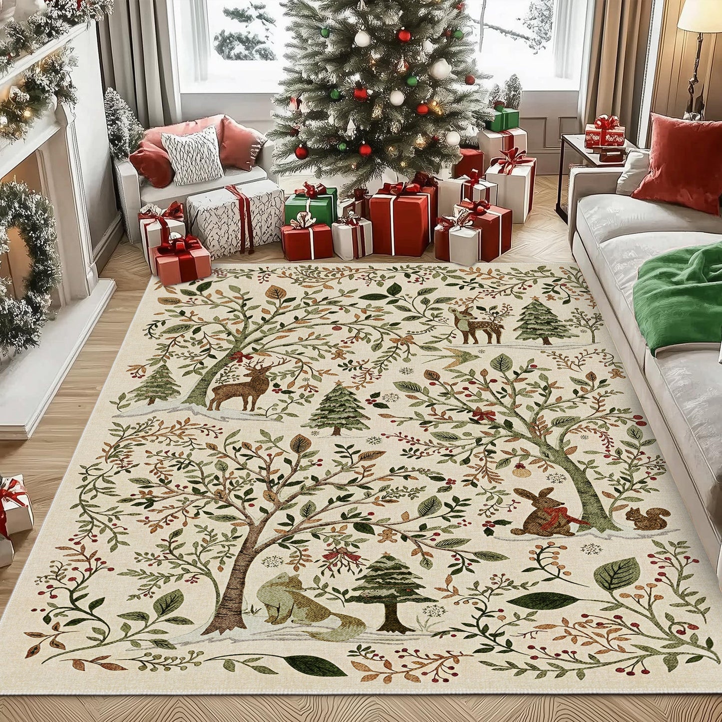 Solvyn Christmas Area Rug-4