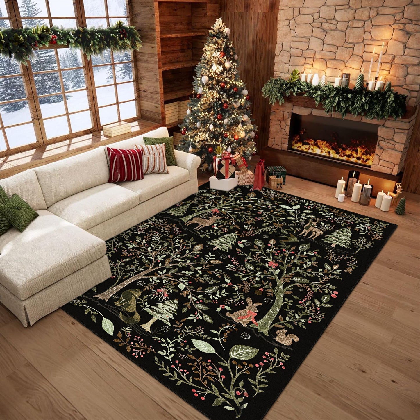 Myrado Christmas Area Rug-1