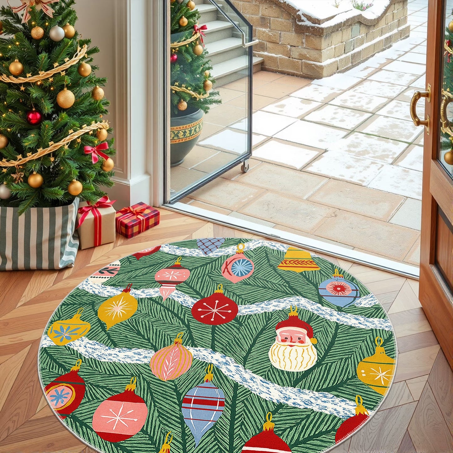 Zailen Christmas Area Rug-3