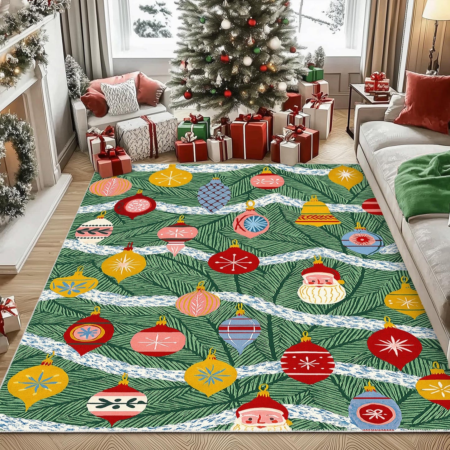 Zailen Christmas Area Rug-4