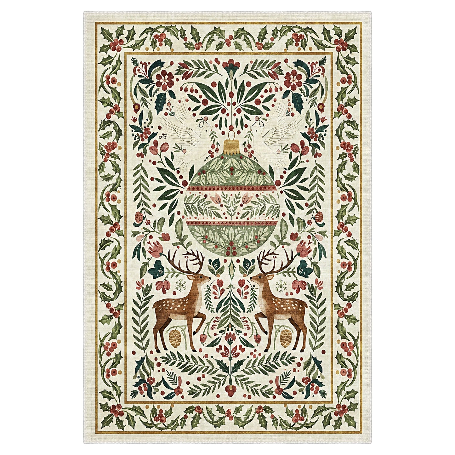Teryna Christmas Area Rug-0