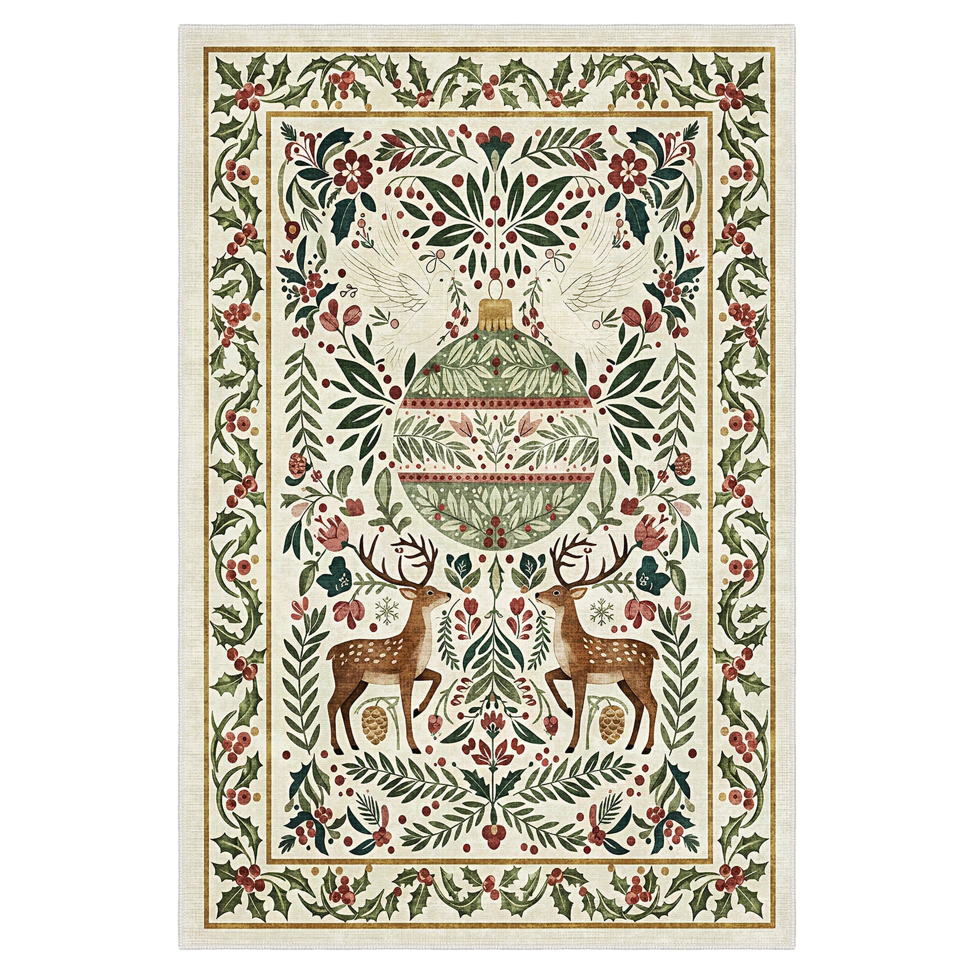 Teryna Christmas Area Rug-0