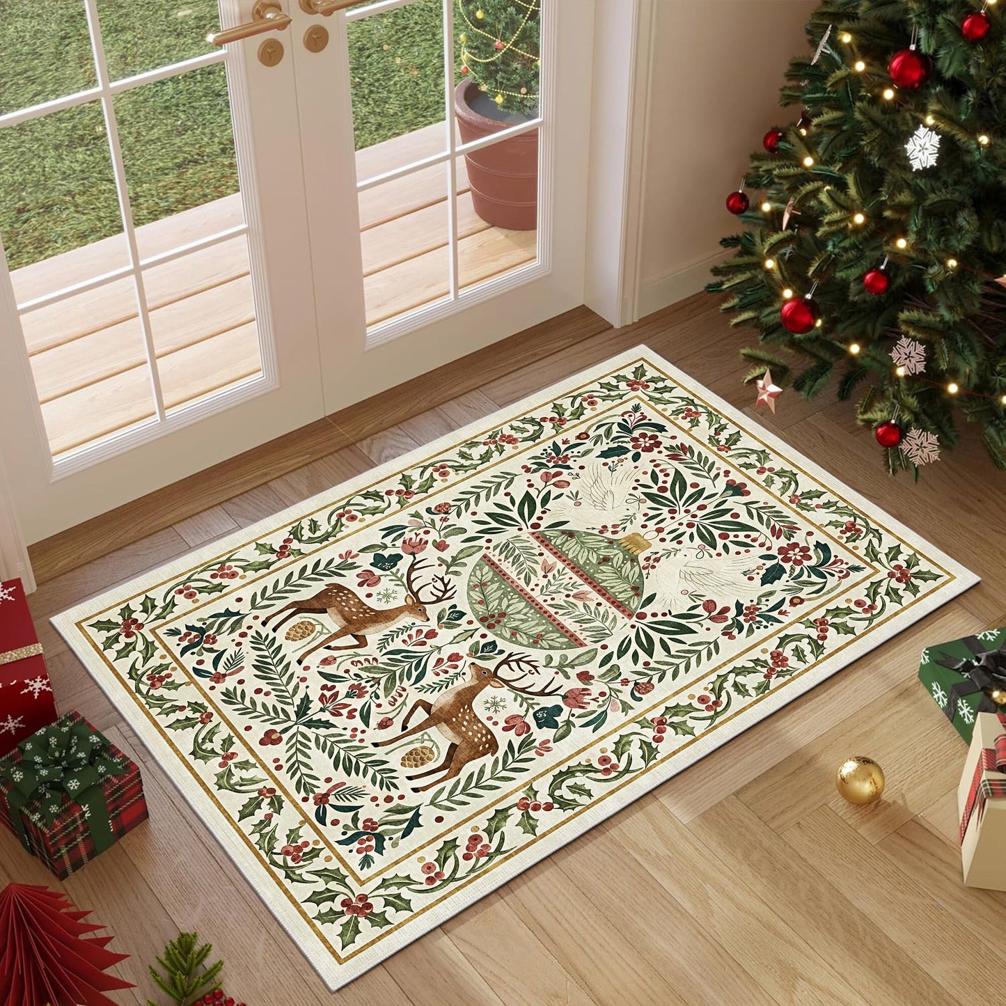 Teryna Christmas Area Rug-3