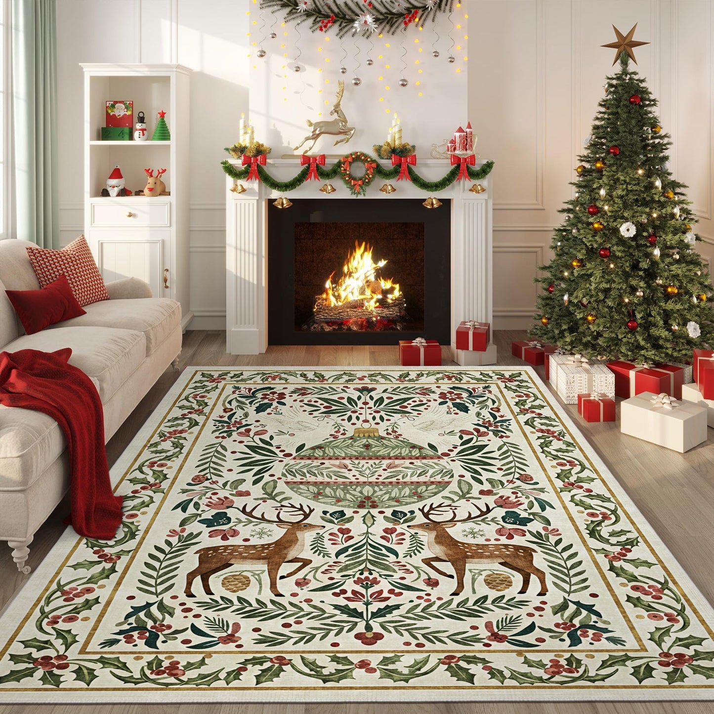 Teryna Christmas Area Rug-4