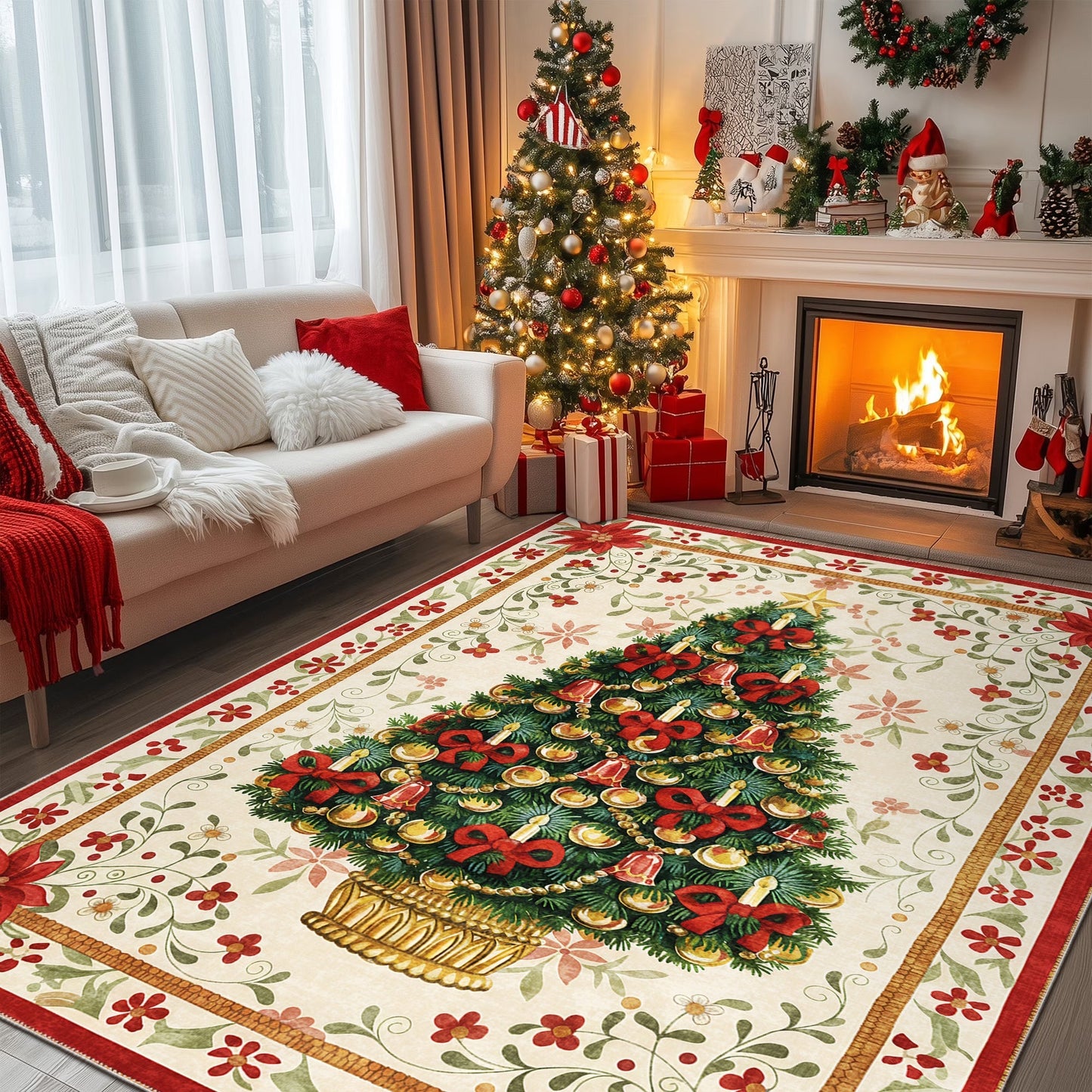 Marloen Christmas Area Rug-3