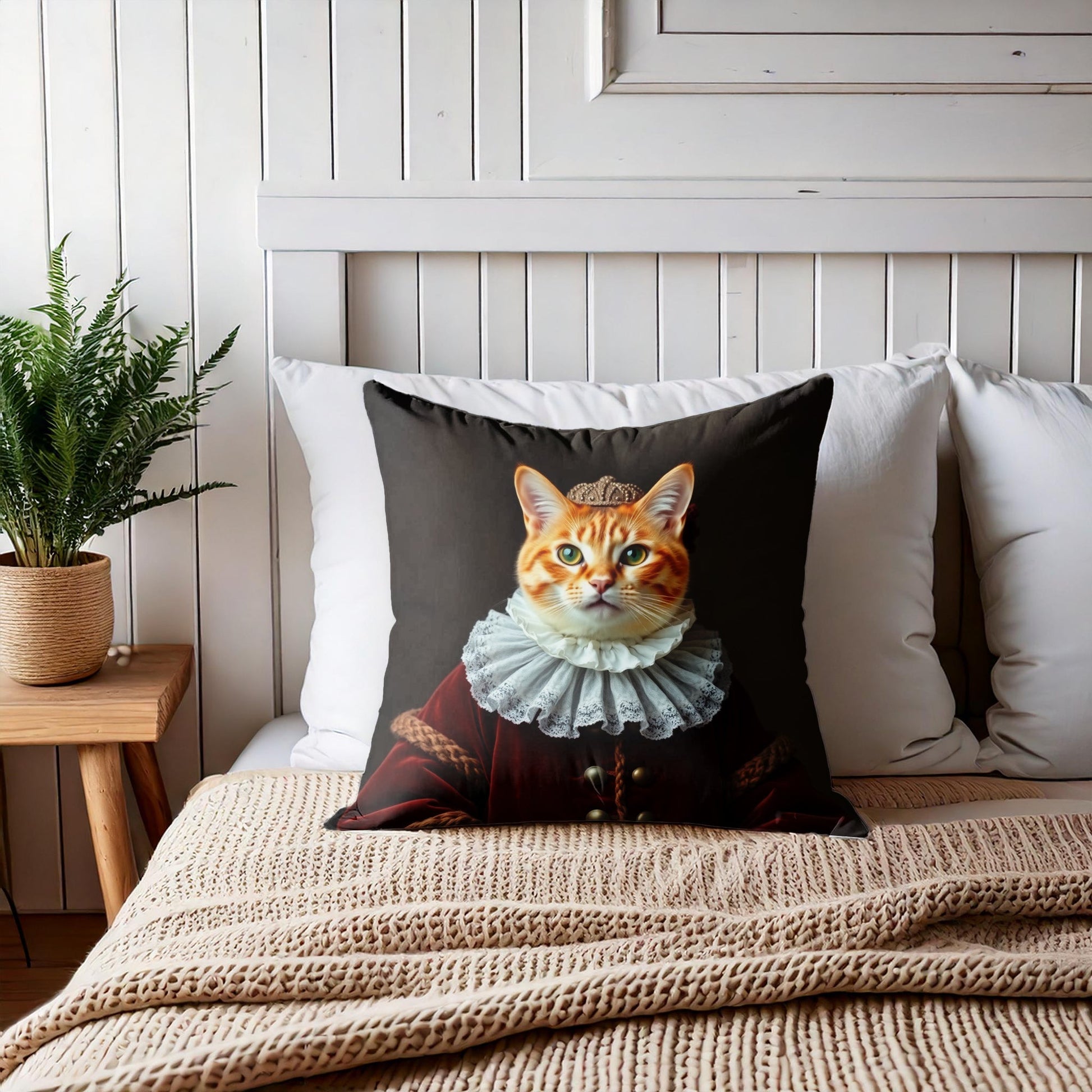 Funny Royal Cat Pillow-2