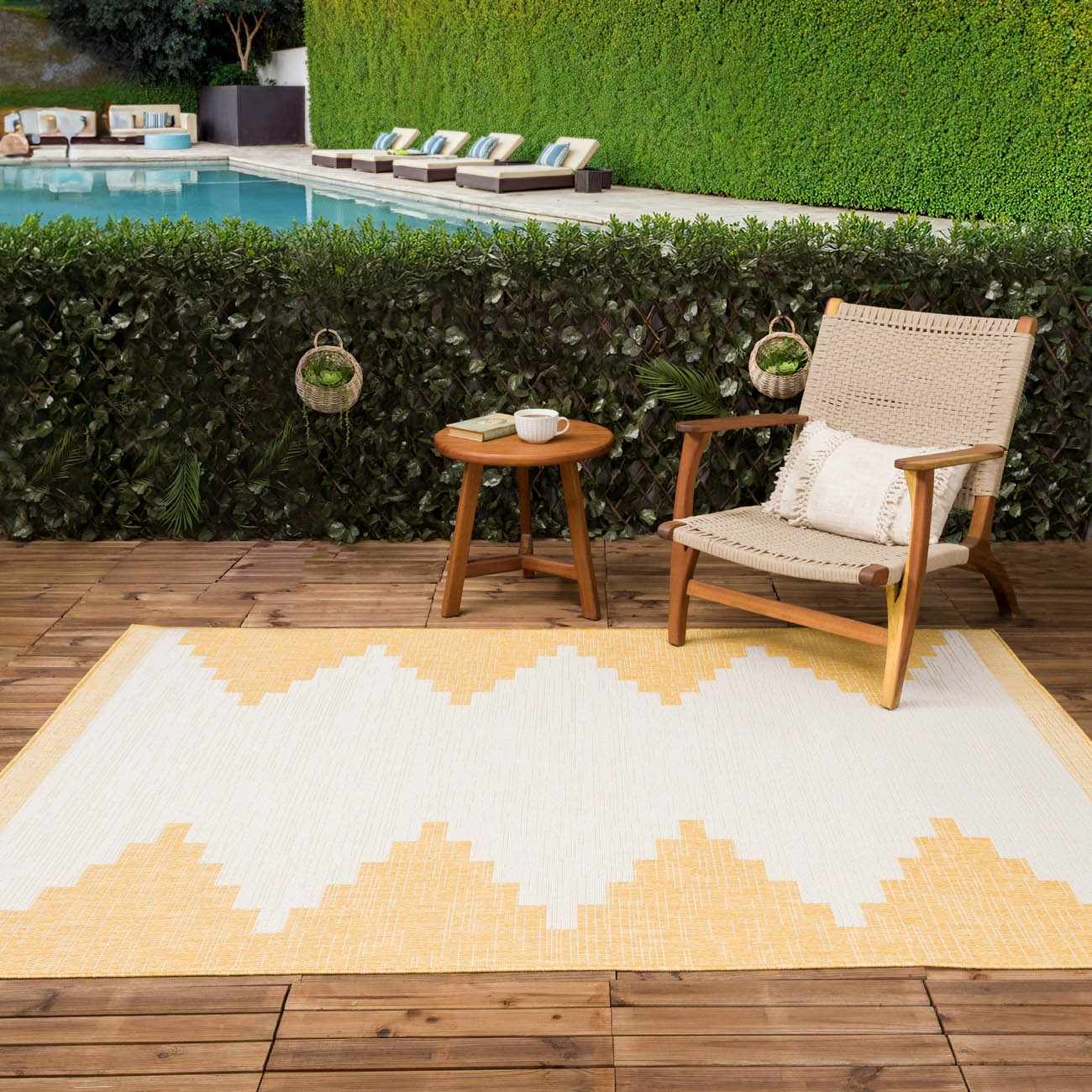 Djugun Yellow Outdoor Rug-2