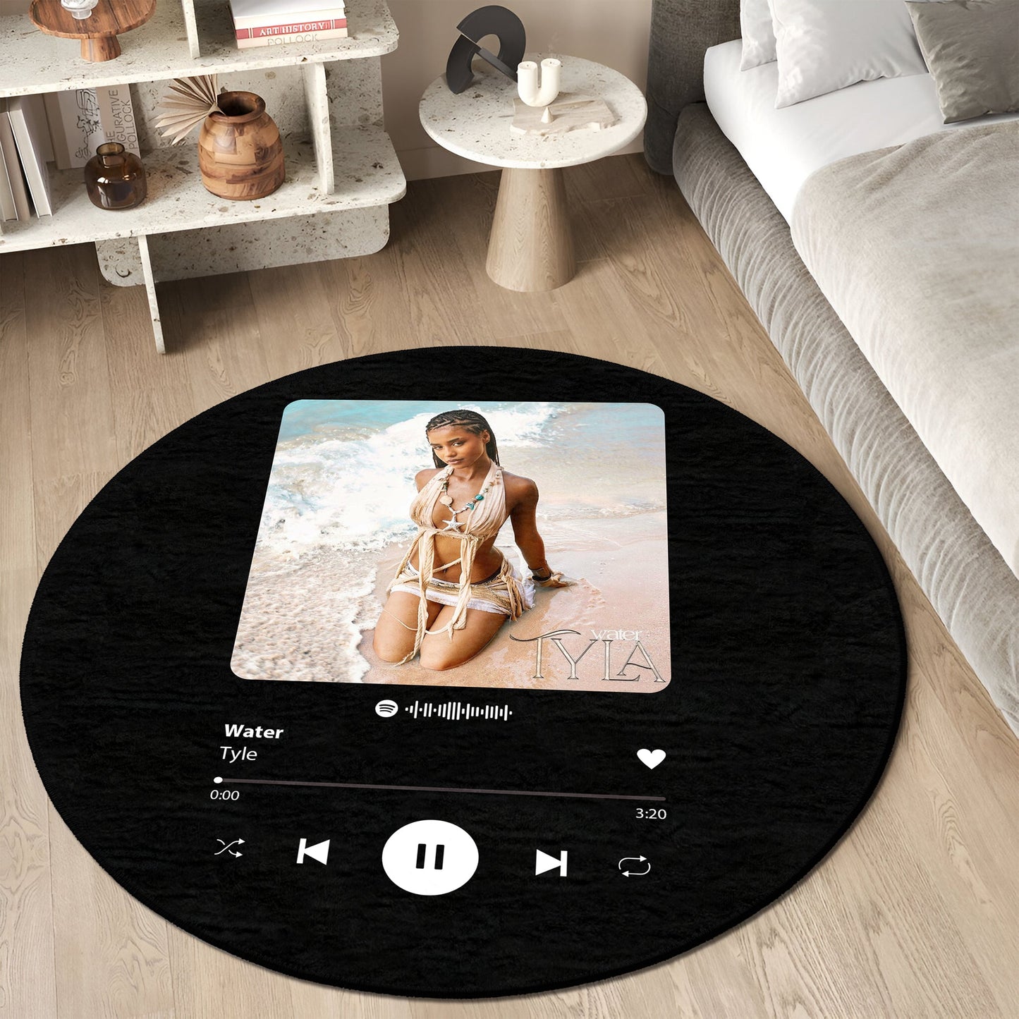 Custom Round Spotify Rug-2