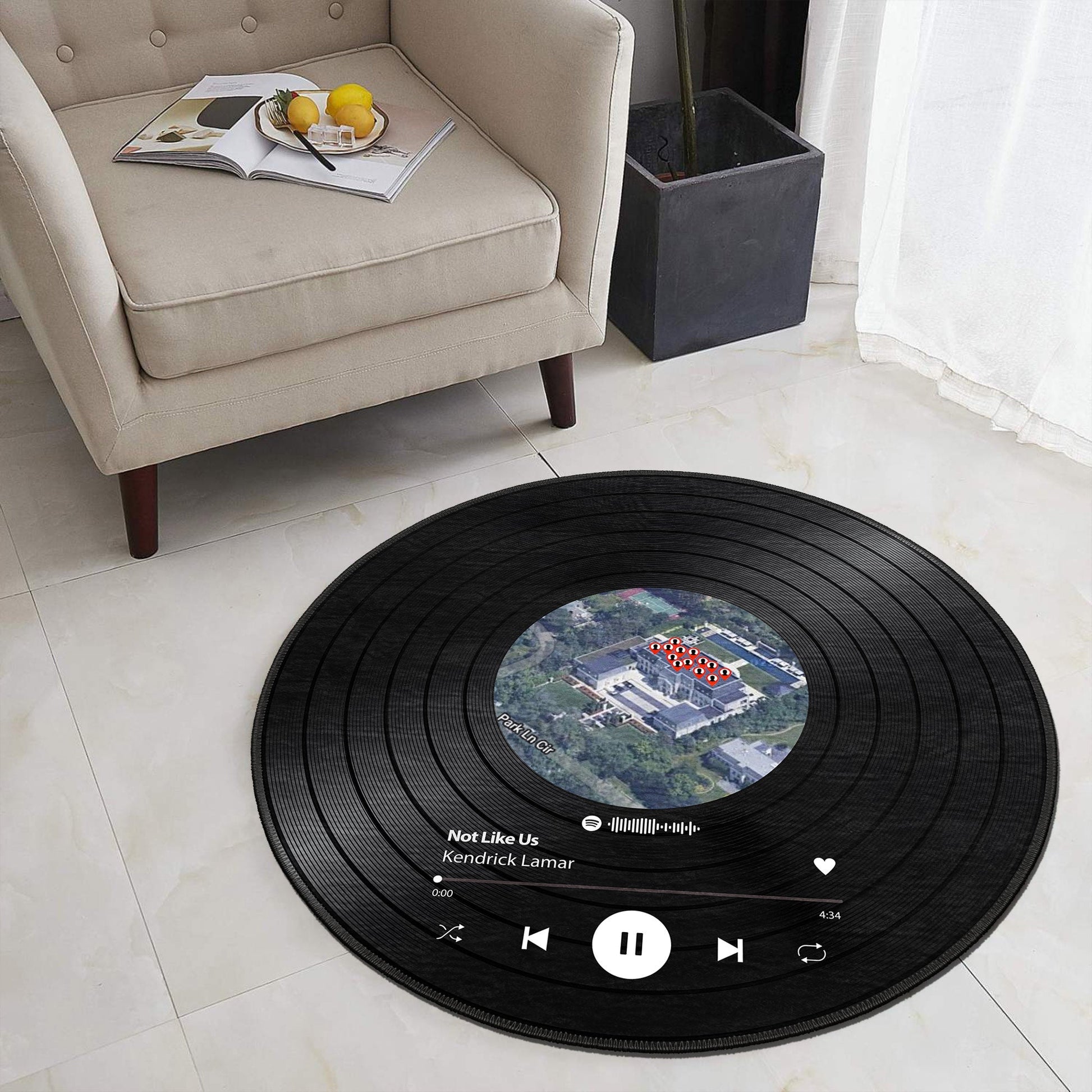 Custom Plaque Spotify Rug-4