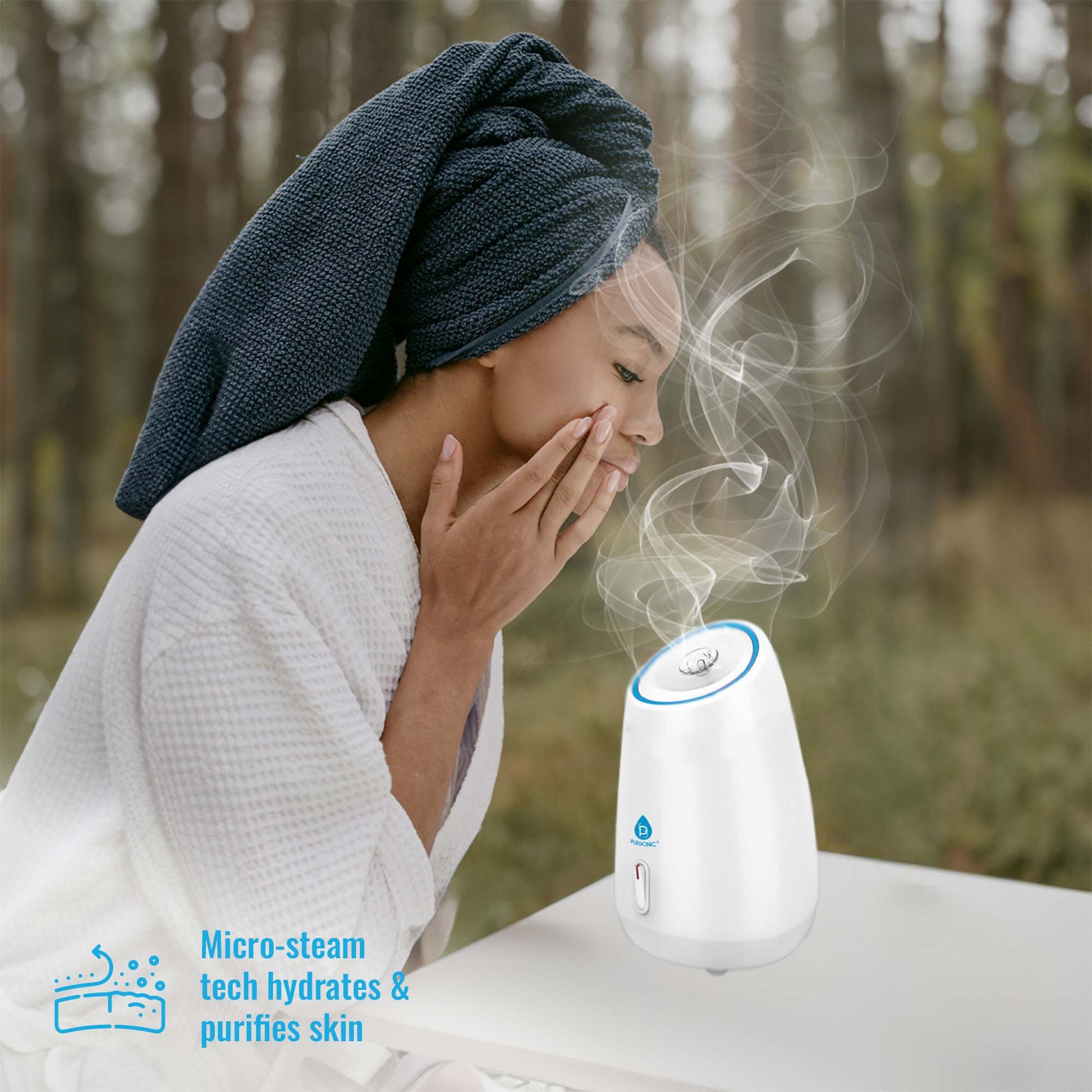 Pursonic Complete Spa & Skincare Bundle – Facial Steamer, Cleansing Brush, and Anti-Aging Serum Set-3