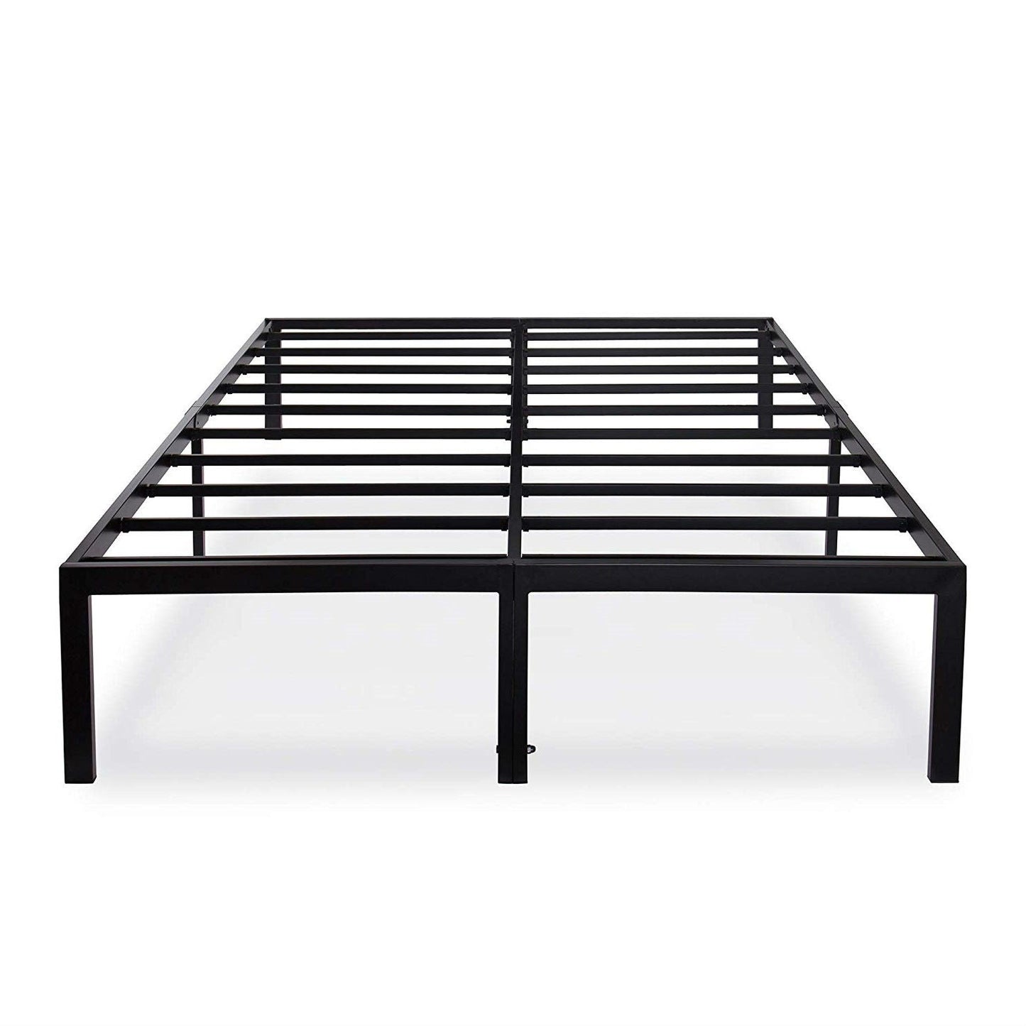 Full size Heavy Duty Black Metal Platform Bed Frame-0