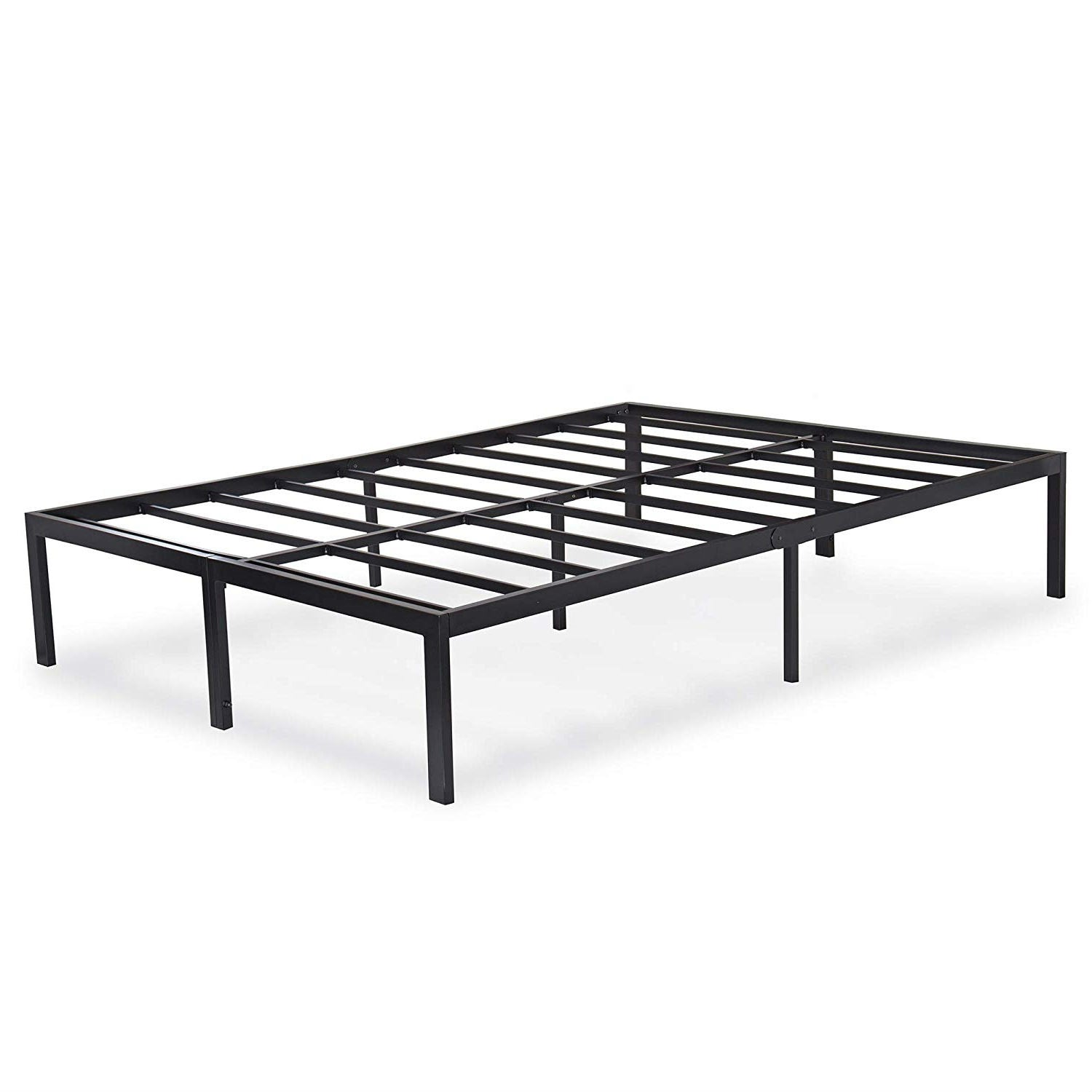 Full size Heavy Duty Black Metal Platform Bed Frame-2