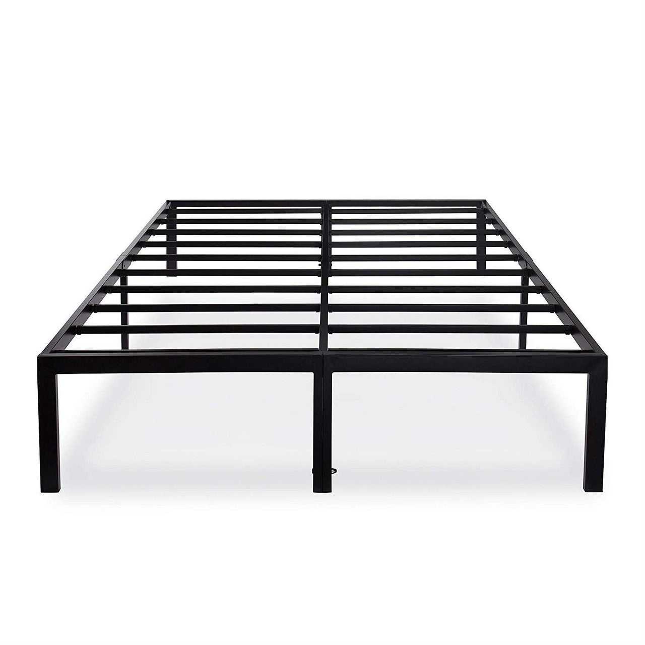 Full size Heavy Duty Black Metal Platform Bed Frame-2