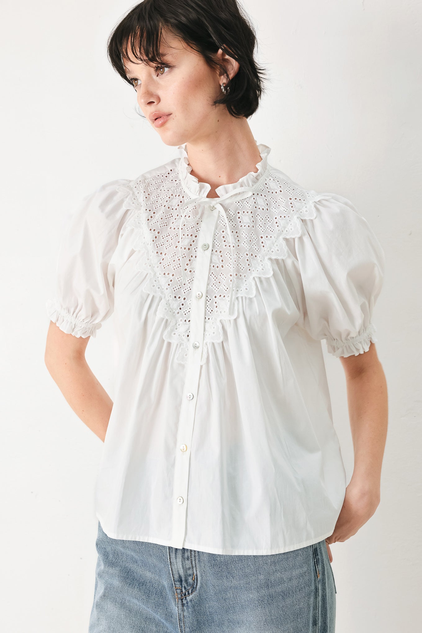 [PREORDER] SWEET NOTE MOMENT WOVEN TOP