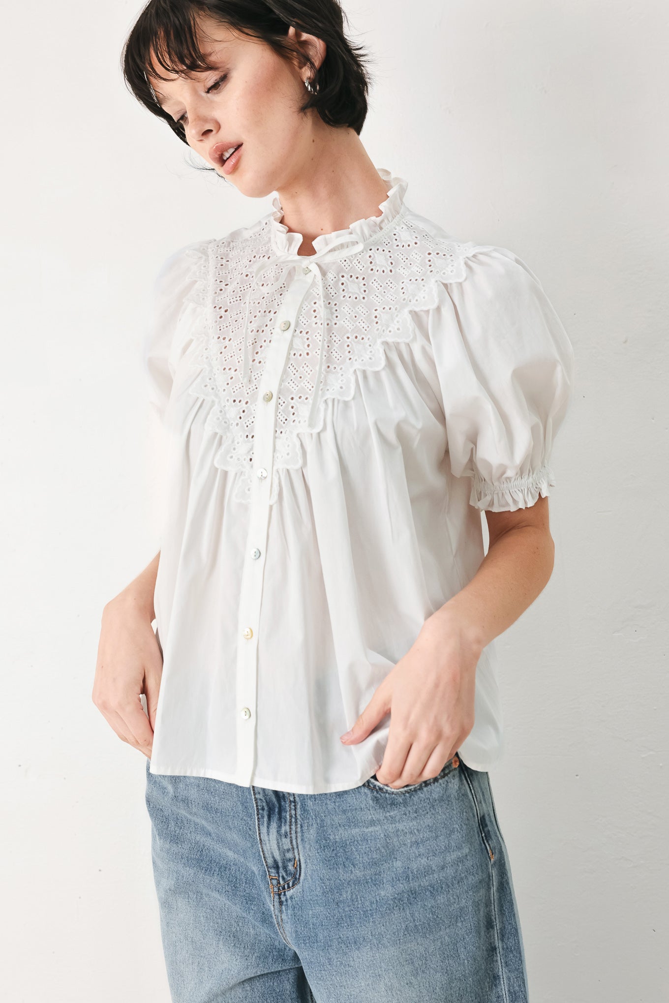 [PREORDER] SWEET NOTE MOMENT WOVEN TOP