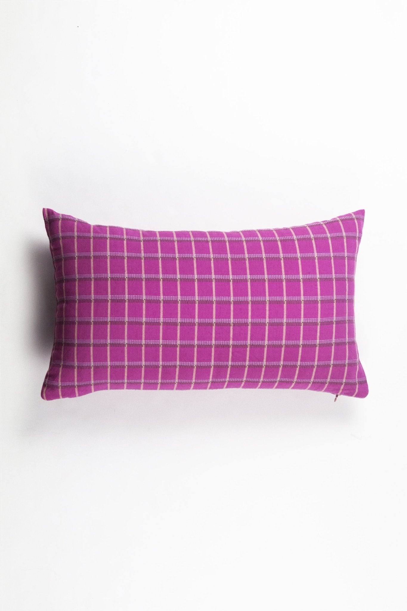 San Lucas Pink Plaid Pillow