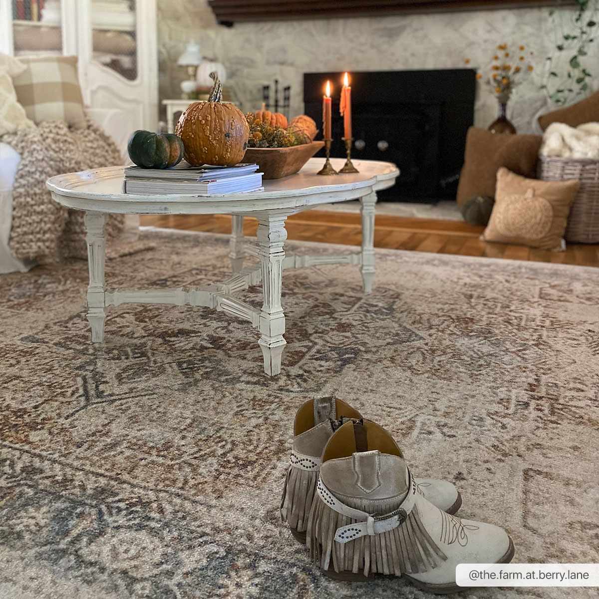 Heritage Style Flat Pile Washable Rug-3