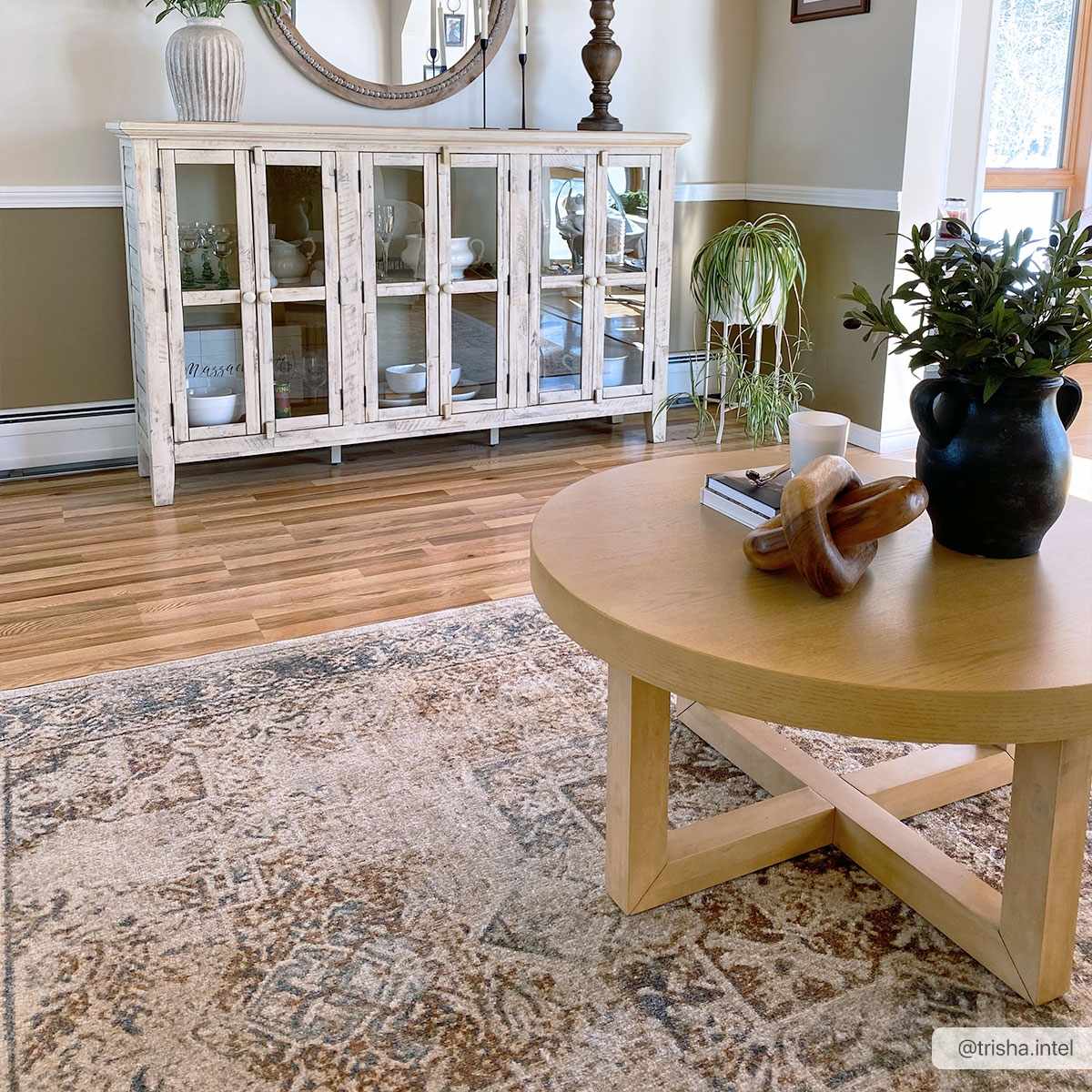 Heritage Style Flat Pile Washable Rug-4