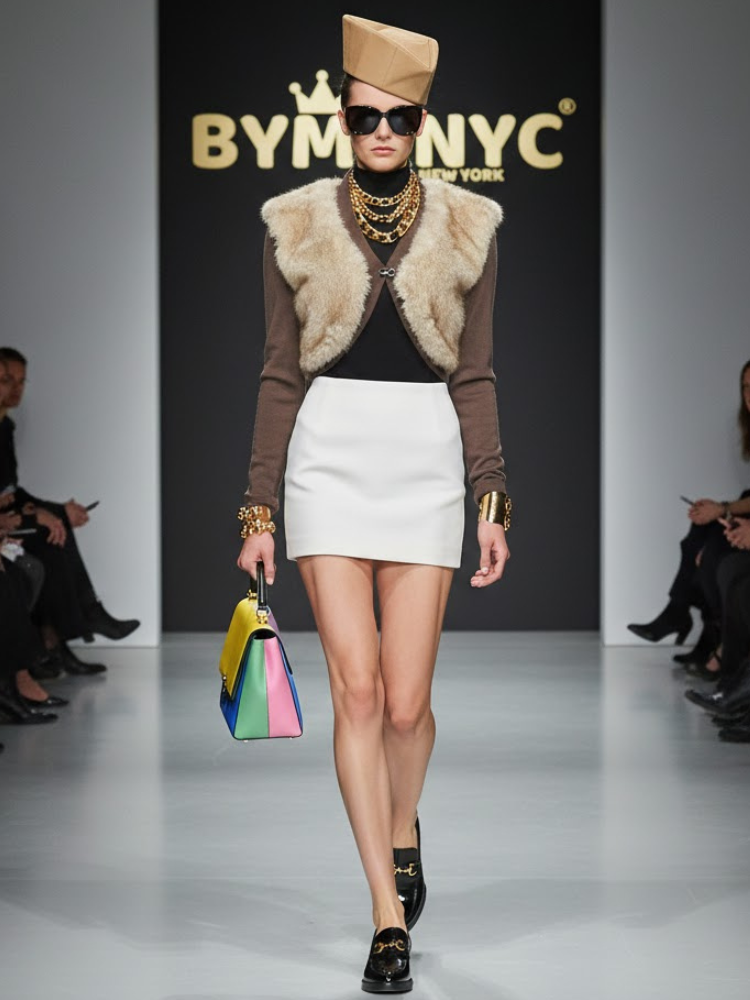 Faux-Fur & Knit Bolero • COZY SHURG New Collection BYMANYC ® New York-0