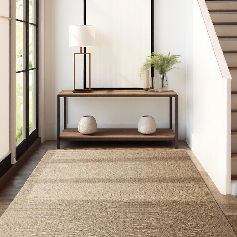 Fava Beige Machine Woven Rug-2