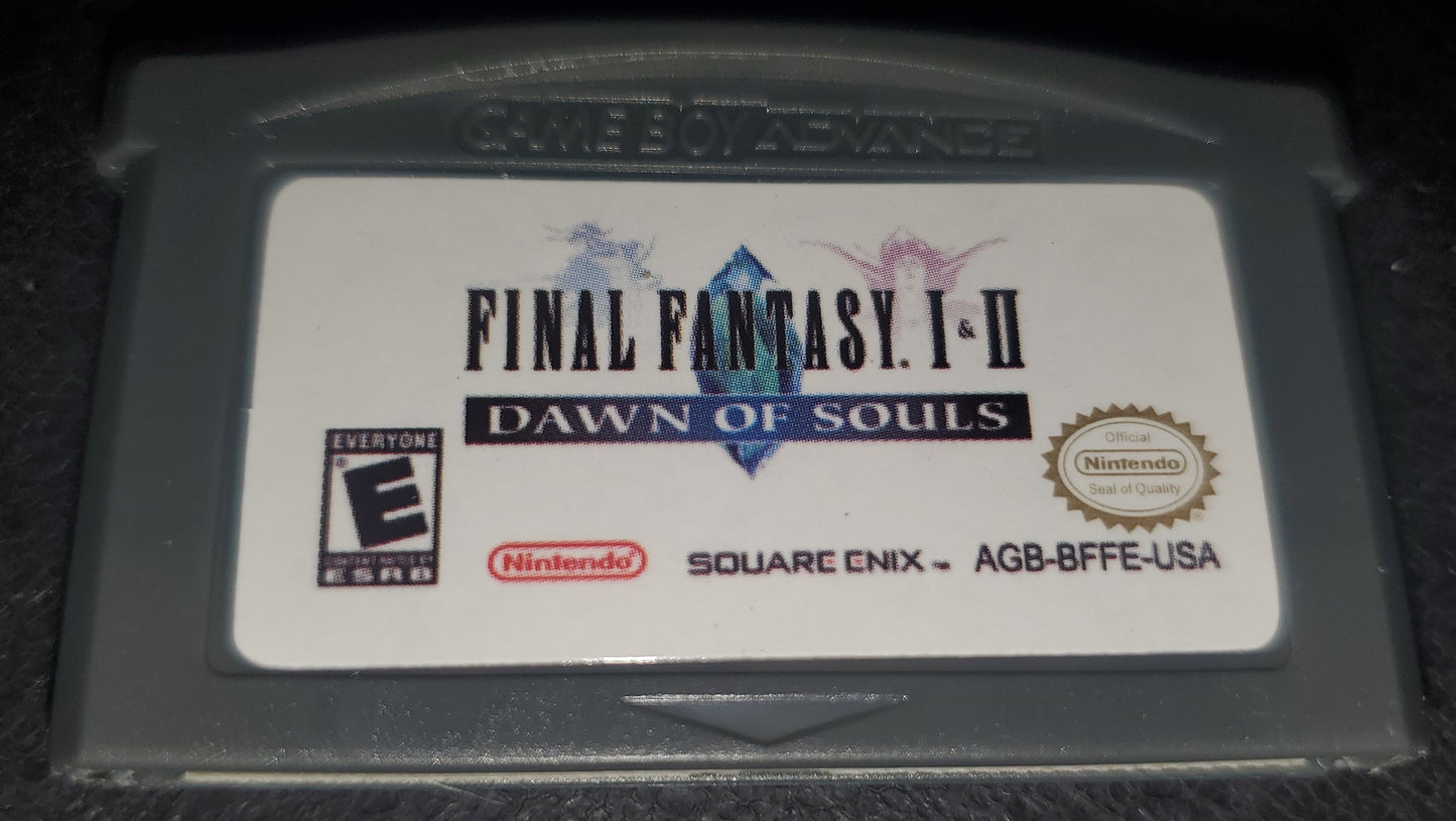 Final Fantasy 1 & 2 Dawn of Souls GBA Video Game Boy Advance Nintendo 2004