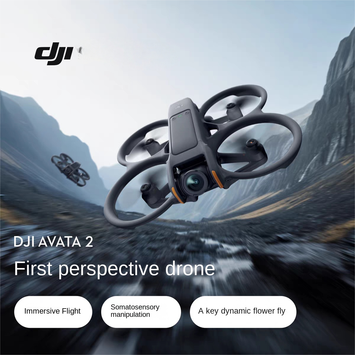 Model: DJI Avata 2

Maximum flight altitude: over 120 meters

Control mode: remote control

Battery life: 23 minutes

Image transmission distance: 13km

Flight Glasses Sensory Control Immersive Flight