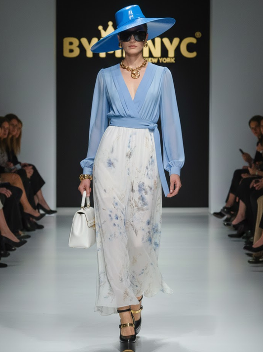Floral Azure Maxi • GARDEN BREEZE New Collection BYMANYC ® New York-0