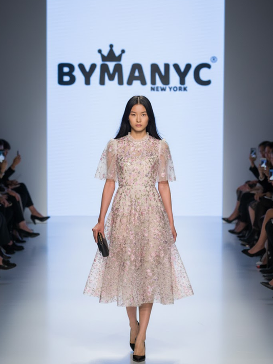 Floral Midi Party Dress THE HIGH LINE: Prêt-à-Porter Line BYMANYC ® New York-0