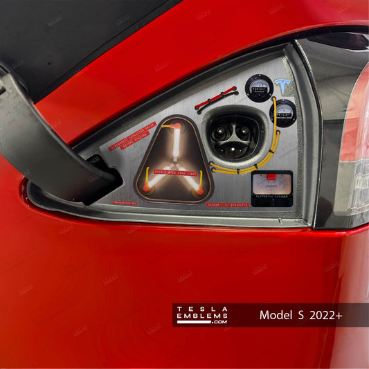 Flux Capacitor Tesla Charge Port Wrap | Model S