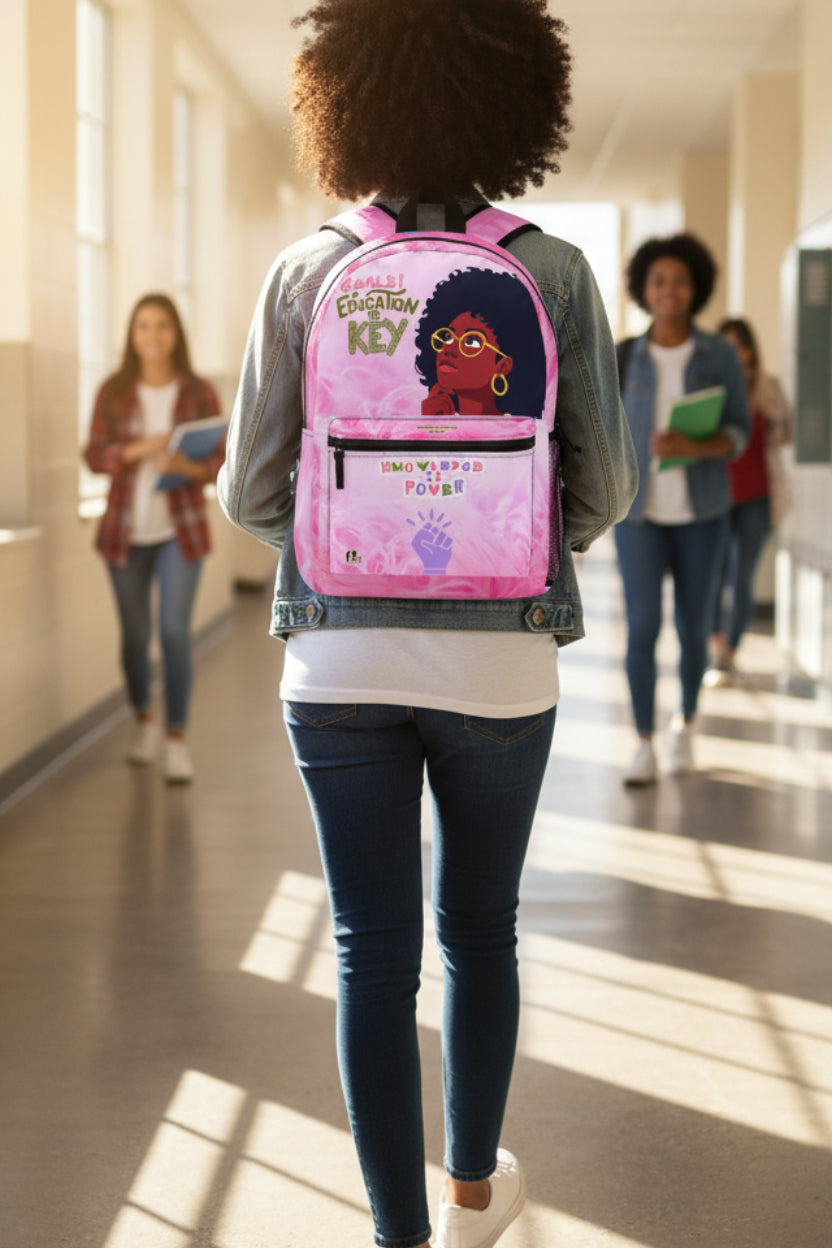 Keep Rising Knowledge Is Power Backpack for Pre-Teen Girls