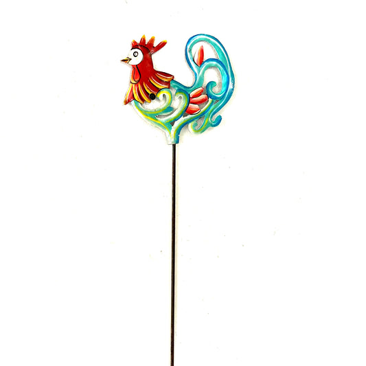 Rooster Garden Stake