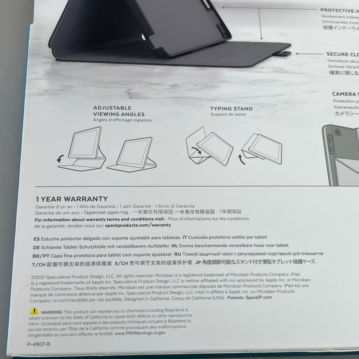 SPECK Balance Folio Case – 10.2” iPad ONLY (7th/8th/9th Gen 2019–2021) – NOT 9.7”